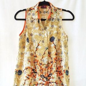 Isle by MELIS KOZAN sz XS Sleeveless Tunic Dress